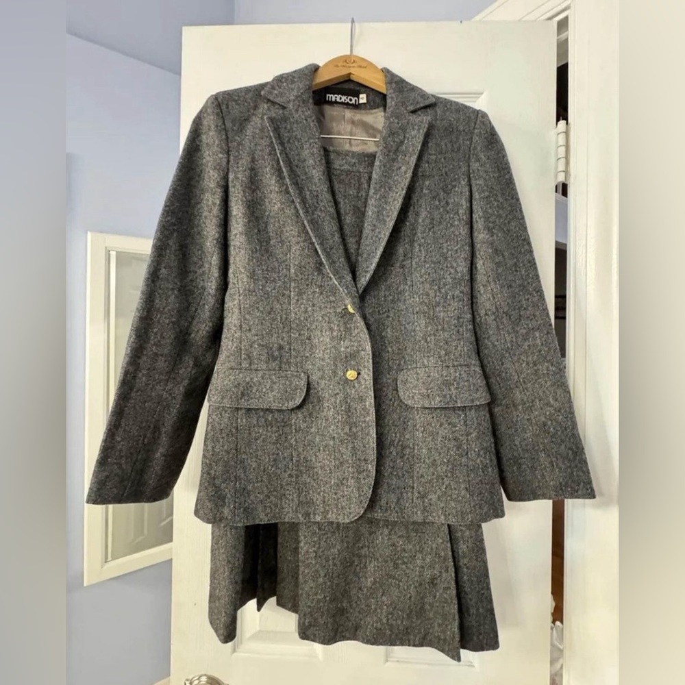 Madison, Skirt Suit, Size 4, Wool, Women